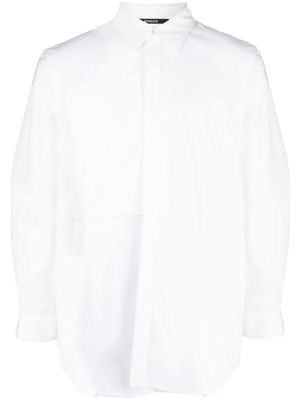 SONGZIO Eclipse panelled shirt - White