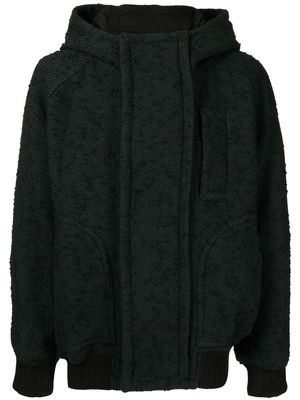 SONGZIO hooded textured jacket - Green