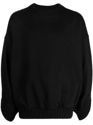 SONGZIO logo-embroidered jersey sweatshirt - Black