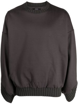 SONGZIO logo-embroidered jersey sweatshirt - Grey