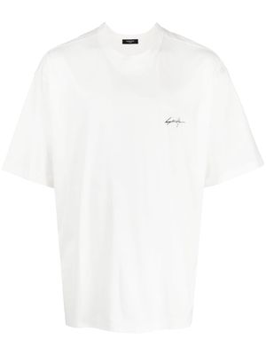 SONGZIO logo-print cotton T-Shirt - White