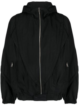 SONGZIO New Cocoon zip-up hooded jacket - Black