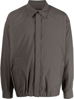 SONGZIO pointed-collar elasticated-hem shirt - Grey