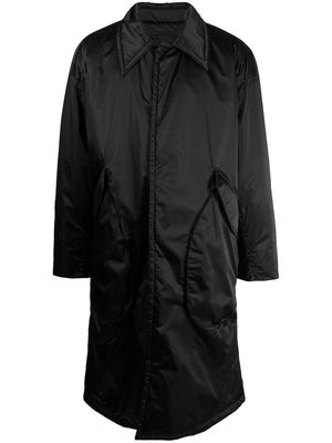 SONGZIO ruched-detail knee-length jacket - Black