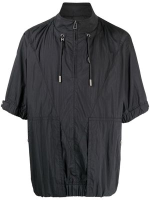 SONGZIO short-sleeved drawstring lightweight jacket - Black