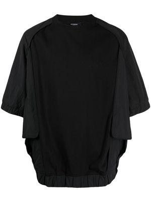 SONGZIO short-sleeved panelled T-shirt - Black