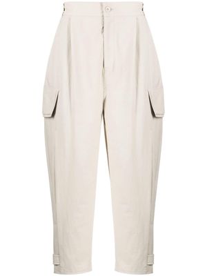 SONGZIO tapered-leg cropped trousers - Neutrals