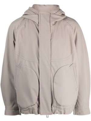 SONGZIO zipped hooded jacket - Brown