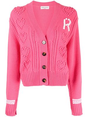 Sonia Rykiel embroidered button-down cardigan - Pink