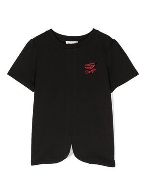 SONIA RYKIEL ENFANT embellished short-sleeve T-shirt - Black