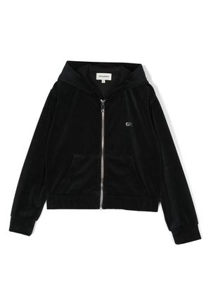 SONIA RYKIEL ENFANT logo-embellished zip-up hoodie - Black