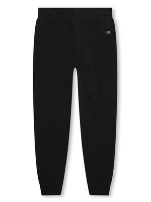 SONIA RYKIEL ENFANT rhinestone-embellished cotton track pants - Black