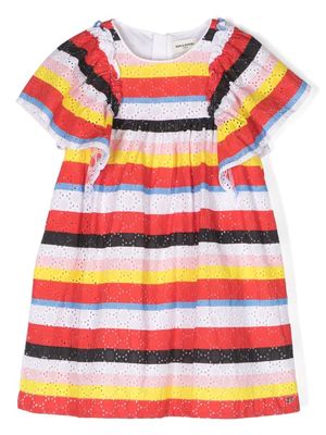 SONIA RYKIEL ENFANT stripe-pattern dress - White
