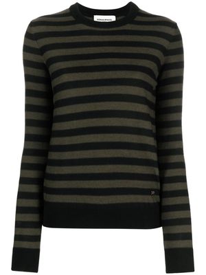Sonia Rykiel fine-knit striped jumper - Green