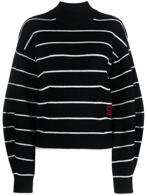 Sonia Rykiel high-neck wool jumper - Black