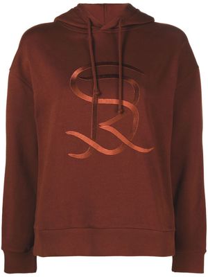 Sonia Rykiel logo-embroidered hoodie - Brown