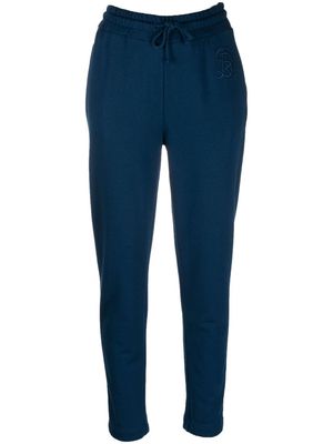Sonia Rykiel logo-embroidered track pants - Blue