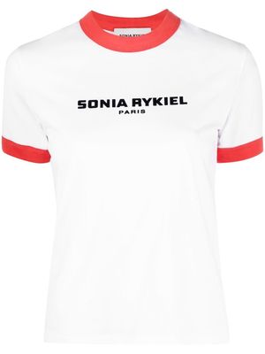 Sonia Rykiel logo-print cotton T-shirt - White