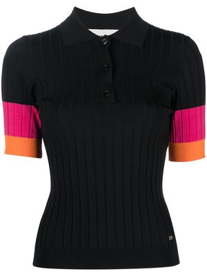 Sonia Rykiel striped knitted top - Black