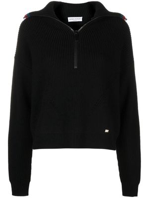 Sonia Rykiel wool zipped jumper - Black