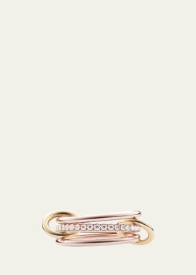 Sonny 3-Link Ring with Micro-Pave Diamonds