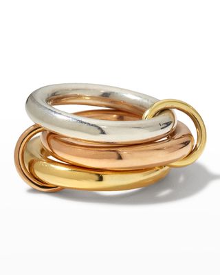 Sonny Multilink Ring in 18k Yellow and Rose Gold