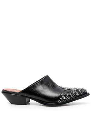 Sonora 40mm embellished pointed-toe mules - Black
