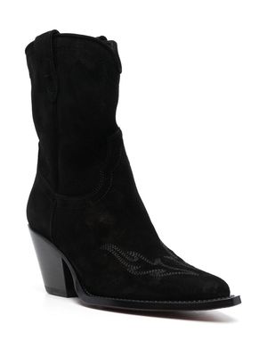 Sonora 95mm suede ankle boots - Black