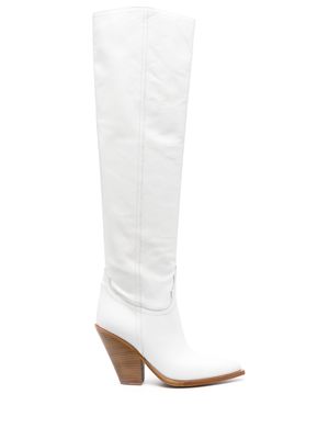 Sonora Acapulco 110mm pointed-toe boots - White