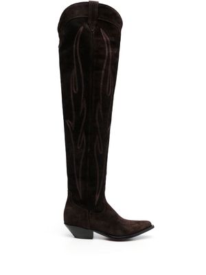 Sonora Hermosa 50mm thigh-high boots - Brown