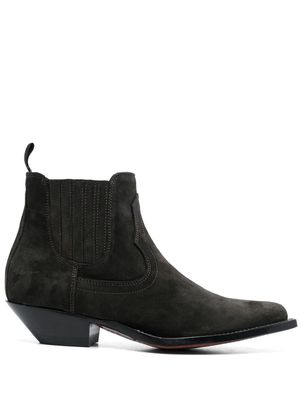 Sonora Hidalgo 50mm suede ankle boots - Black