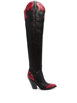 Sonora Melrose 100mm thigh-high boots - Black