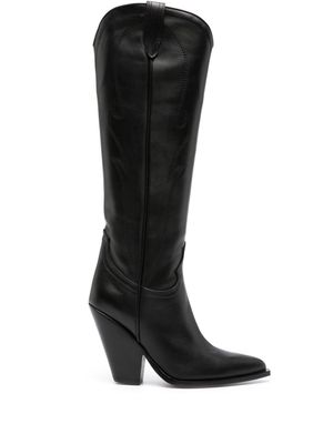 Sonora Rodeo leather knee boots - Black