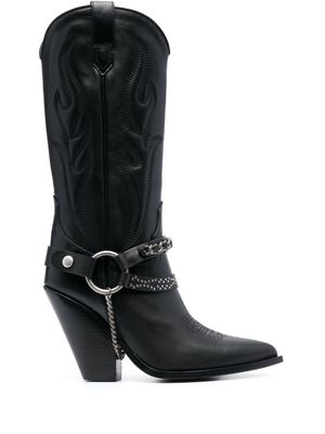 Sonora Santa Fe 110mm leather boots - Black