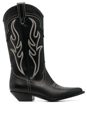 Sonora Santa Fe 35mm calf-length boots - Black