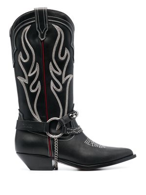 Sonora Santa Fe 50mm leather boots - Black