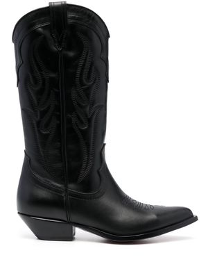 Sonora Santa Fe leather boots - Black