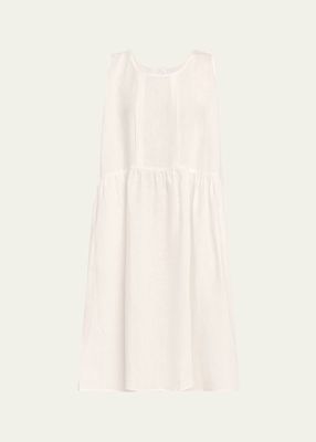 Sophia Sleeveless Linen Nightgown