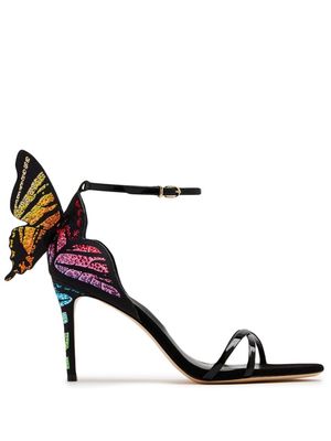 Sophia Webster Chiara 85mm butterfly-detail sandals - Black