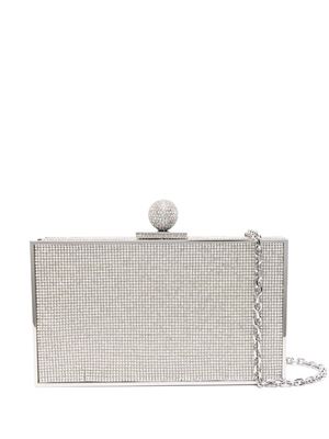 Sophia Webster Clara Box crystal-embellished clutch bag - Silver