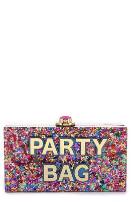 SOPHIA WEBSTER Cleo Party Bag Clutch in Rainbow Confetti