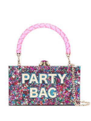 Sophia Webster Cleo Party glittered tote bag - Multicolour