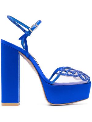 Sophia Webster Farfalla 140mm platform sandals - Blue