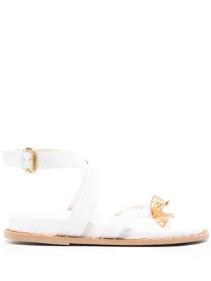 Sophia Webster Mariposa flat sandals - White