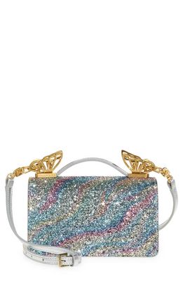 SOPHIA WEBSTER Mariposa Mini Shoulder Bag in Water Color Glitter