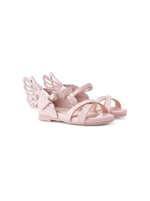 Sophia Webster Mini butterfly-detail leather sandals - Pink