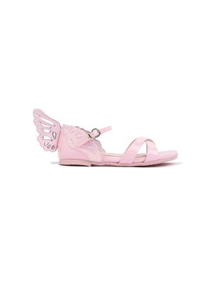 Sophia Webster Mini Heavenly glitter-detail sandals - Pink