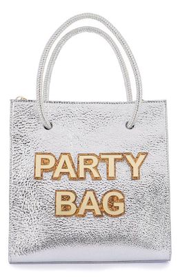 SOPHIA WEBSTER Mini Party Bag Tote in Silver