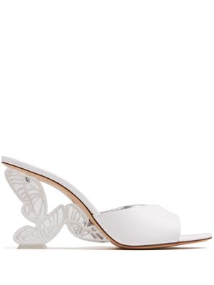 Sophia Webster Paloma 100mm leather mules - White