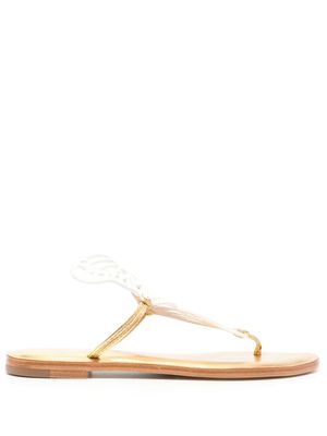 Sophia Webster Talulah butterfly slides - Gold